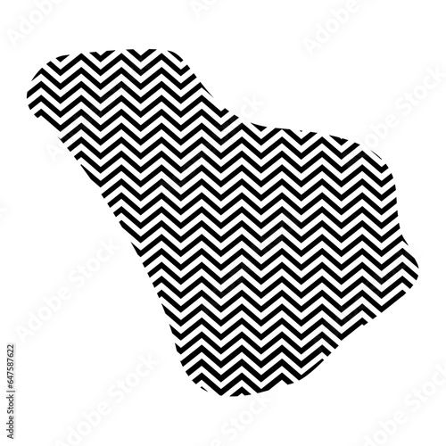 Zigzag lines with Organic liquefied and fluid shape contemporary line shape illustration