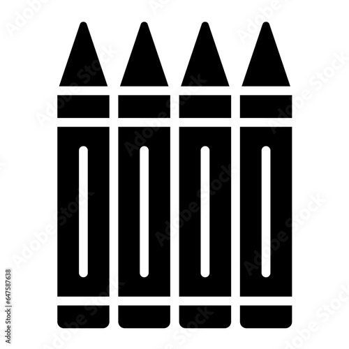 Crayons Vector Icon Design Illustration