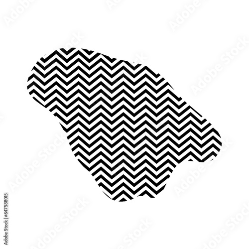 Zigzag lines with Organic liquefied and fluid shape contemporary line shape illustration
