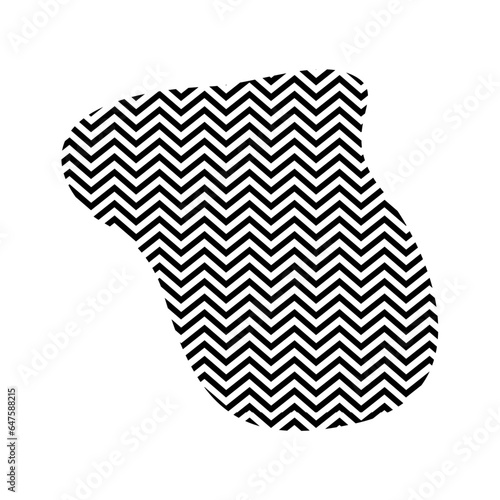 Zigzag lines with Organic liquefied and fluid shape contemporary line shape illustration