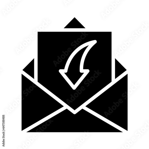 Receive Mail Vector Icon Design Illustration