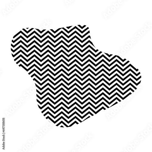 Zigzag lines with Organic liquefied and fluid shape contemporary line shape illustration