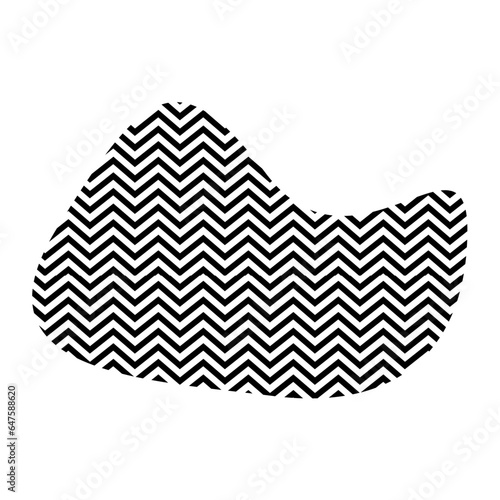Zigzag lines with Organic liquefied and fluid shape contemporary line shape illustration