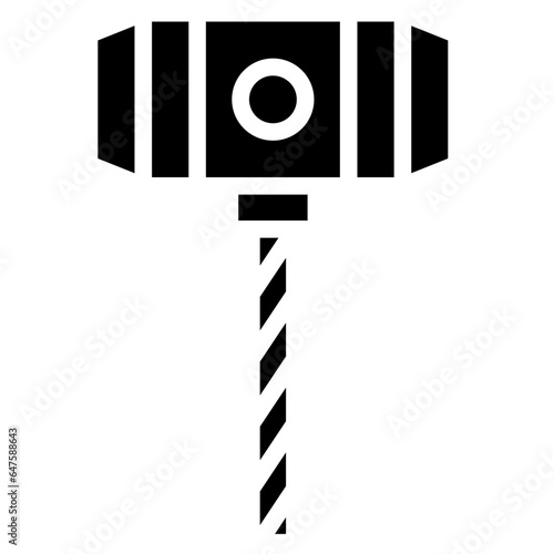 Hammer Vector Icon Design Illustration