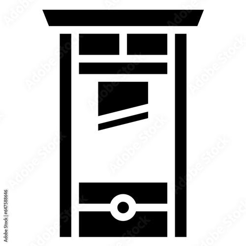 Guillotine Vector Icon Design Illustration