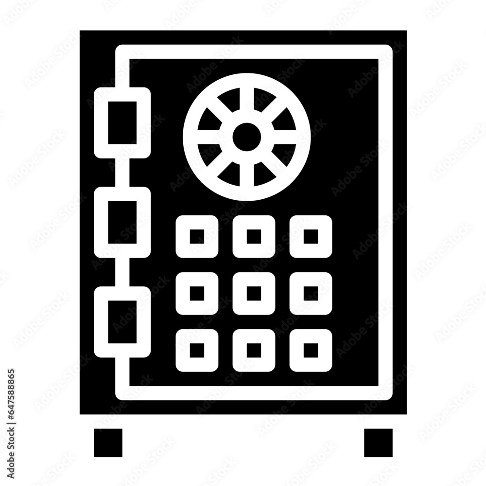 Safe Money Vector Icon Design Illustration Safe Money Vector Icon Design Illustration