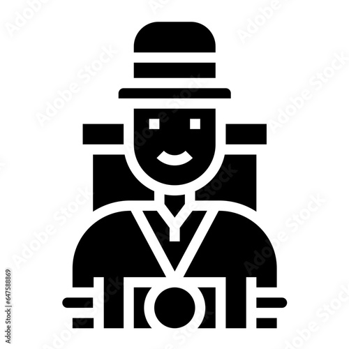 Billede på lærred Tourist Vector Icon Design Illustration