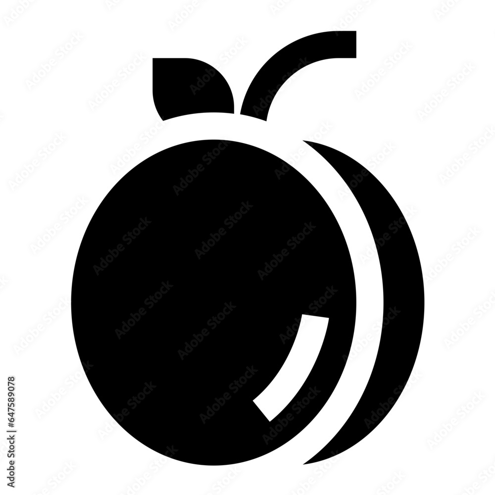 Apricot Vector Icon Design Illustration Apricot Vector Icon Design Illustration