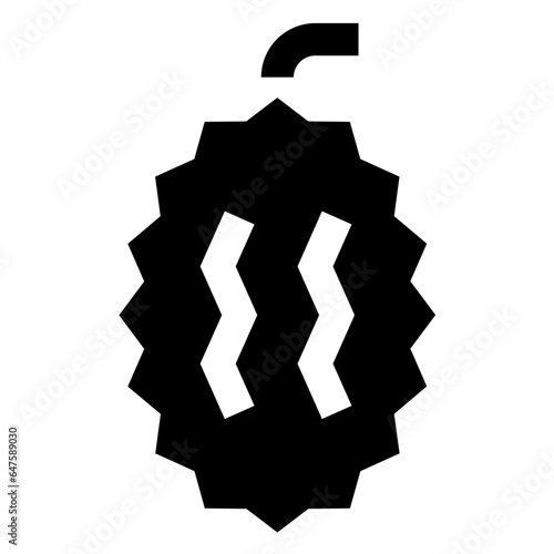 Durian Vector Icon Design Illustration