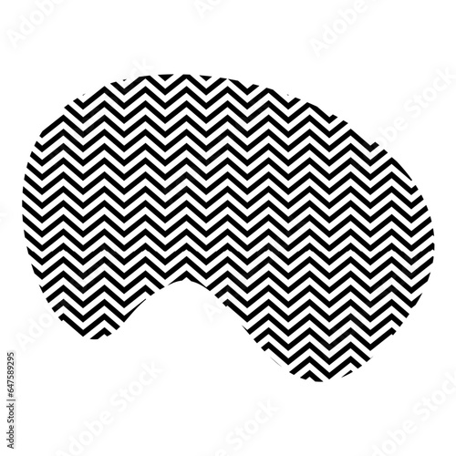 Zigzag lines with Organic liquefied and fluid shape contemporary line shape illustration