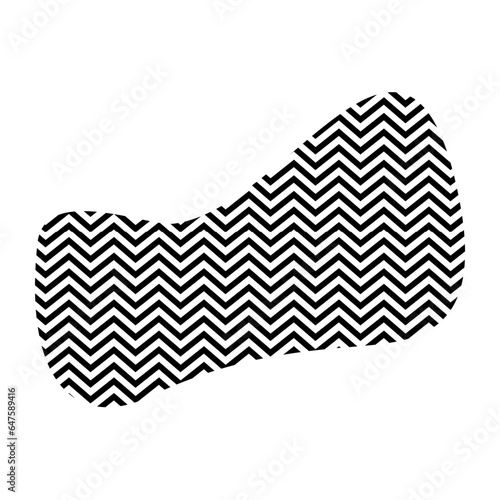 Zigzag lines with Organic liquefied and fluid shape contemporary line shape illustration