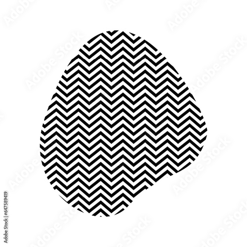 Zigzag lines with Organic liquefied and fluid shape contemporary line shape illustration