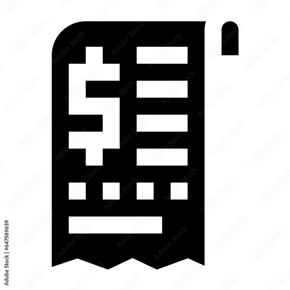 Bill Vector Icon Design Illustration Bill Vector Icon Design Illustration