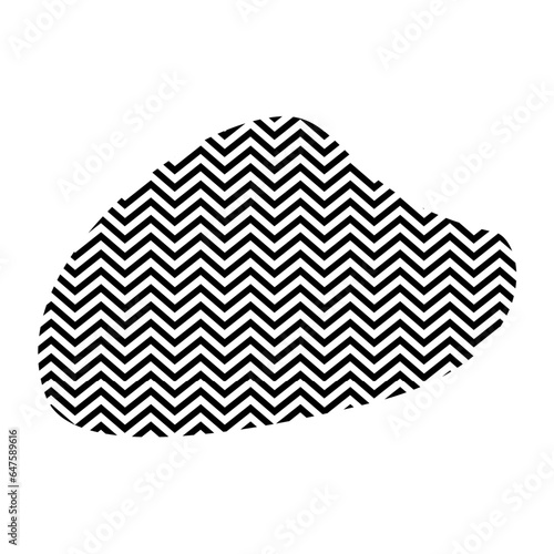 Zigzag lines with Organic liquefied and fluid shape contemporary line shape illustration
