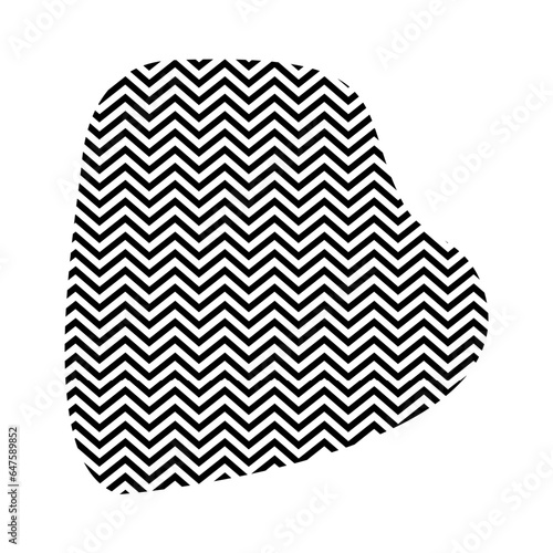 Zigzag lines with Organic liquefied and fluid shape contemporary line shape illustration