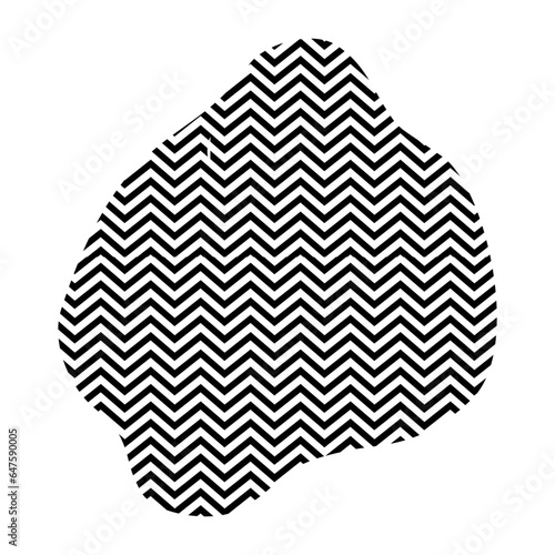 Zigzag lines with Organic liquefied and fluid shape contemporary line shape illustration