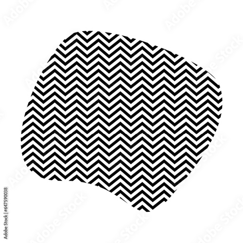 Zigzag lines with Organic liquefied and fluid shape contemporary line shape illustration