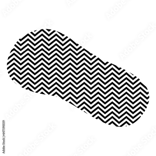 Zigzag lines with Organic liquefied and fluid shape contemporary line shape illustration