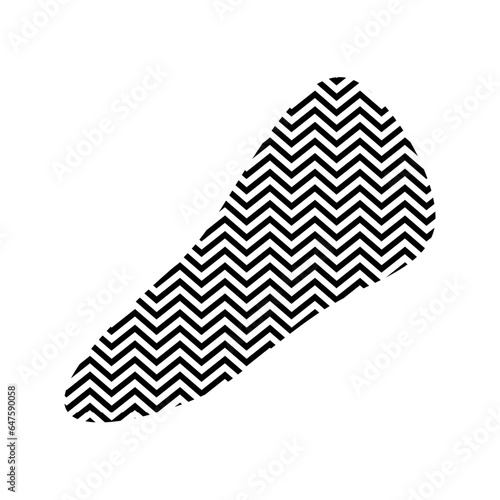 Zigzag lines with Organic liquefied and fluid shape contemporary line shape illustration