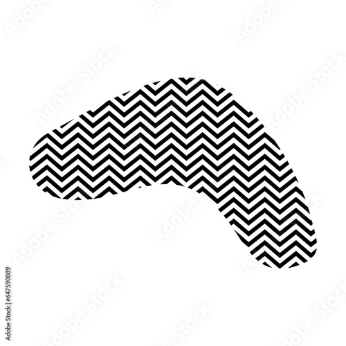 Zigzag lines with Organic liquefied and fluid shape contemporary line shape illustration