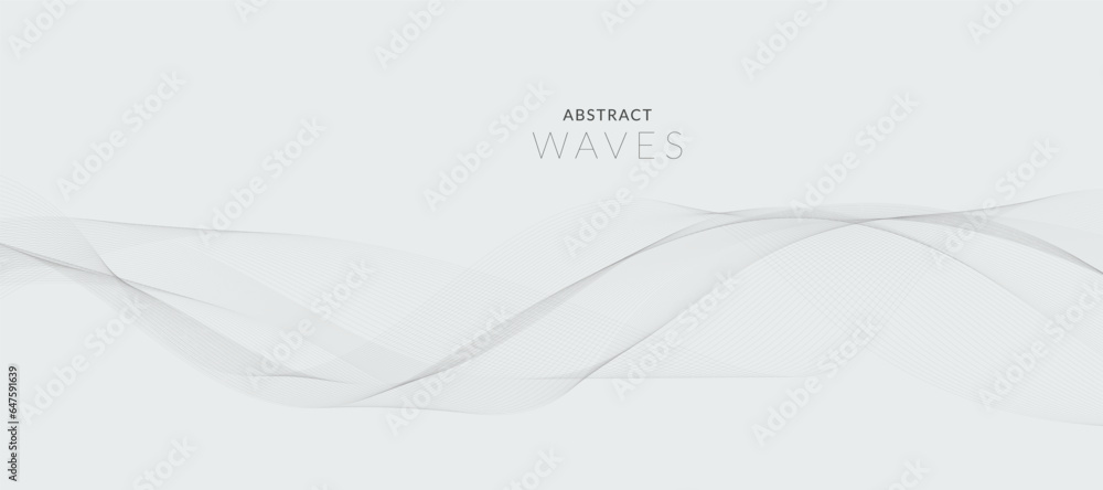 Abstract smoky waves banner background. Vector banner. Abstract smoky waves banner background. Vector banner.