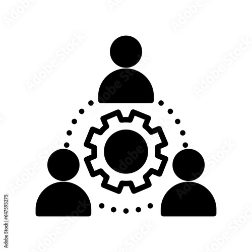 Team management Vector Icon

