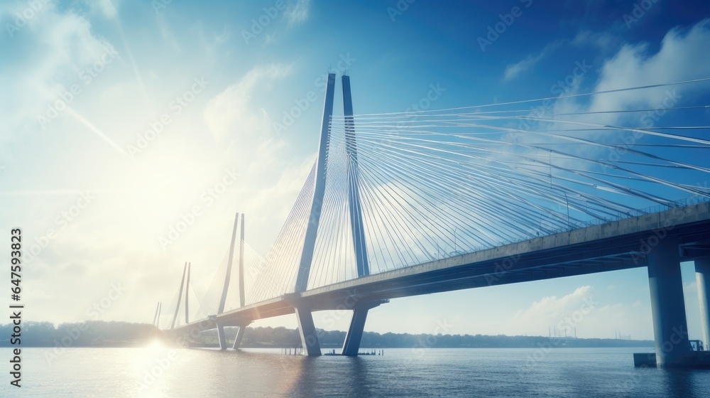 Obraz premium bridge over the river