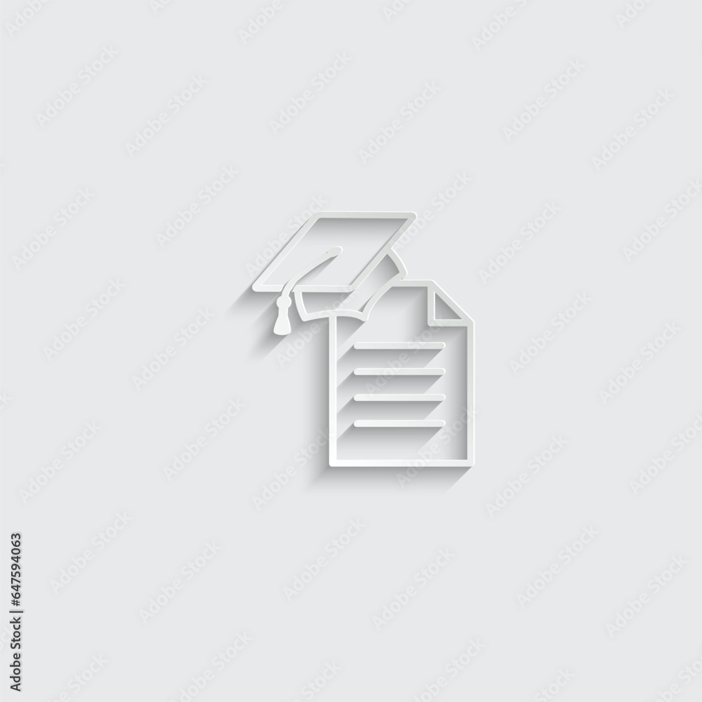 education icon vector diplom sign graduation cap icon education icon vector diplom sign graduation cap icon