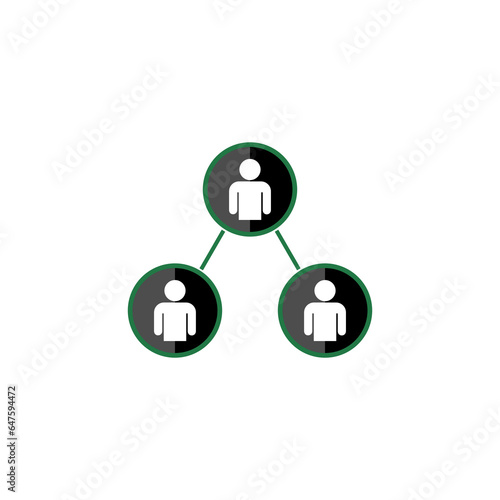 Referral affiliate marketing icon isolated on transparent background