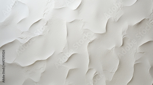 ceiling texture of a wall in white color - rough surface background - generative ai