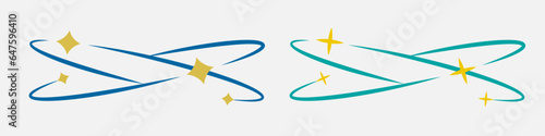 Dizziness vector set. Headache or stress 