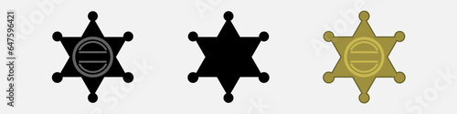 Sheriff star vector
