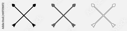 Amorous arrows vector