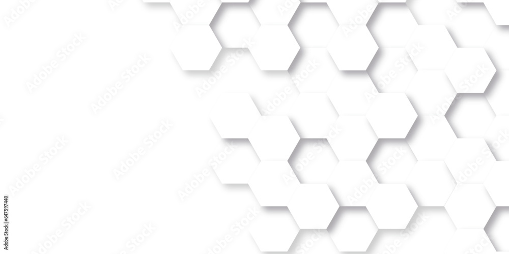 Background with hexagons. white texture background . hexagon abstract background. Geometric mesh cell texture. Surface polygon pattern with glowing hexagon paper texture and futuristic business. Background with hexagons. white texture background . hexagon abstract background. Geometric mesh cell texture. Surface polygon pattern with glowing hexagon paper texture and futuristic business.