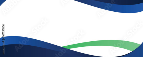 Modern banner background design. Banner template with dynamic wave shapes.