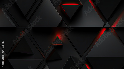 seamless pattern abstract red black background with triangles