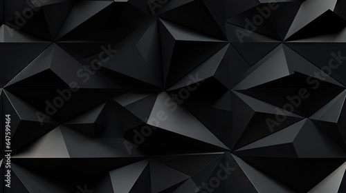 seamless pattern abstract black background with triangles