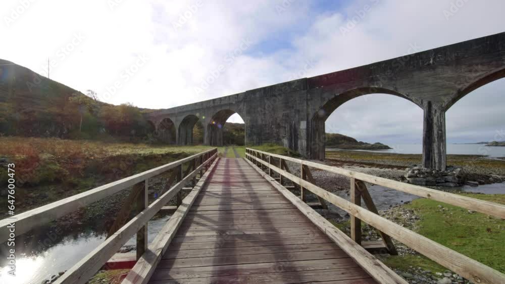 Beautiful Scotland Train Bridge in the Rain Beautiful Scotland Train Bridge in the Rain