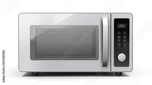 microwave oven isolated on white generated by AI tool