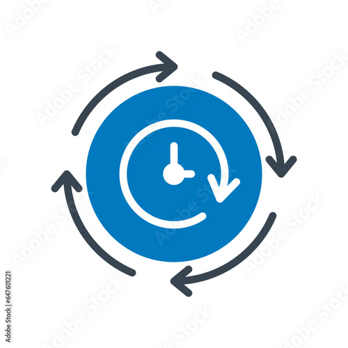 Clockwise Vector Icon

