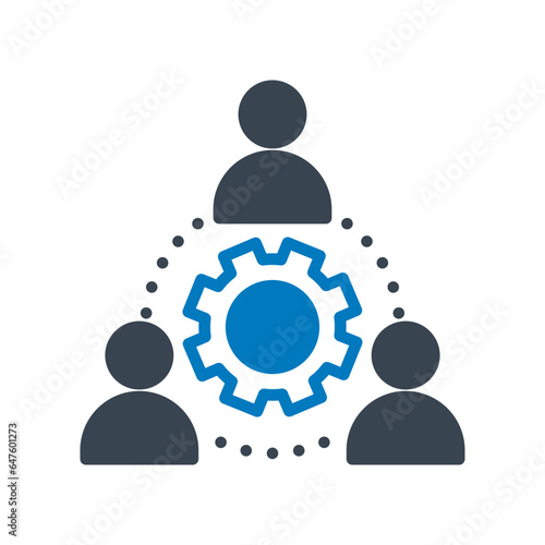 Team management Vector Icon

