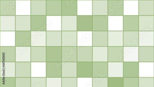 Green abstract square mosaic background