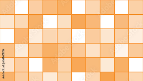 Orange abstract square mosaic background
