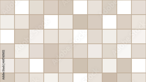 Beige abstract square mosaic background