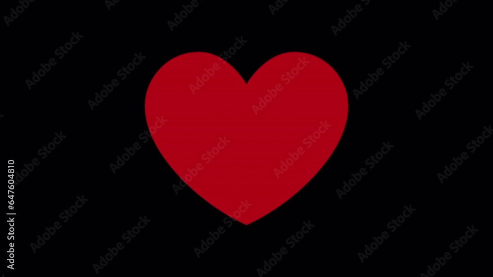 2d animation of heartbeat. Motion graphics with alpha channel. 2d animation of heartbeat. Motion graphics with alpha channel.