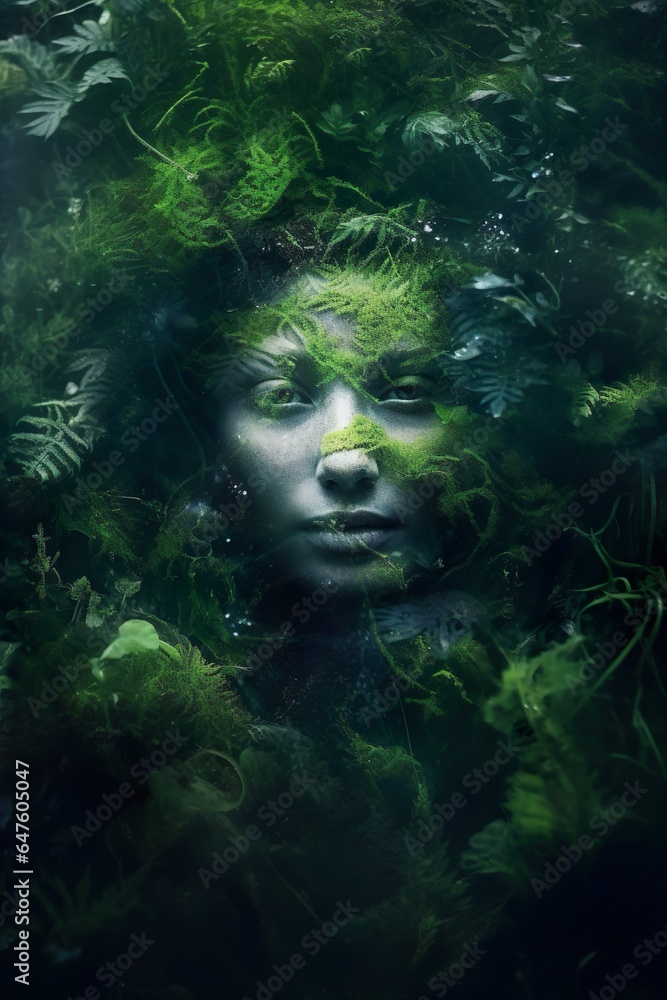 Fondo conceptual de la naturaleza en fondo abstracto. Concepto de biodiversidad, naturaleza y ecología. Generado por IA. Fondo conceptual de la naturaleza en fondo abstracto. Concepto de biodiversidad, naturaleza y ecología. Generado por IA.