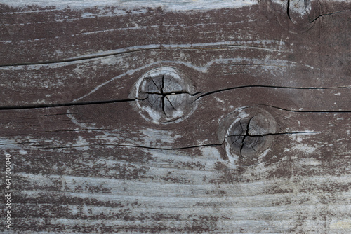 Gray aged wood background close up.