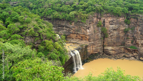 The Rajdari and Devdari waterfalls are located within the lush green Chandraprabha Wildlife Sanctuary photo