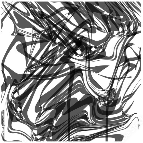 Distorted translucent ink lines in a humid environment