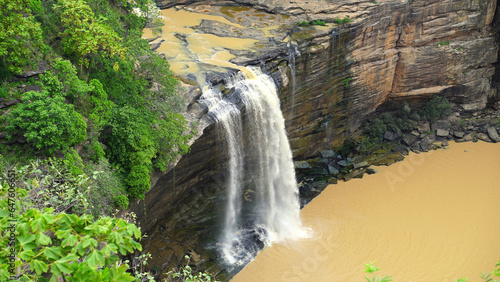 The Rajdari and Devdari waterfalls are located within the lush green Chandraprabha Wildlife Sanctuary